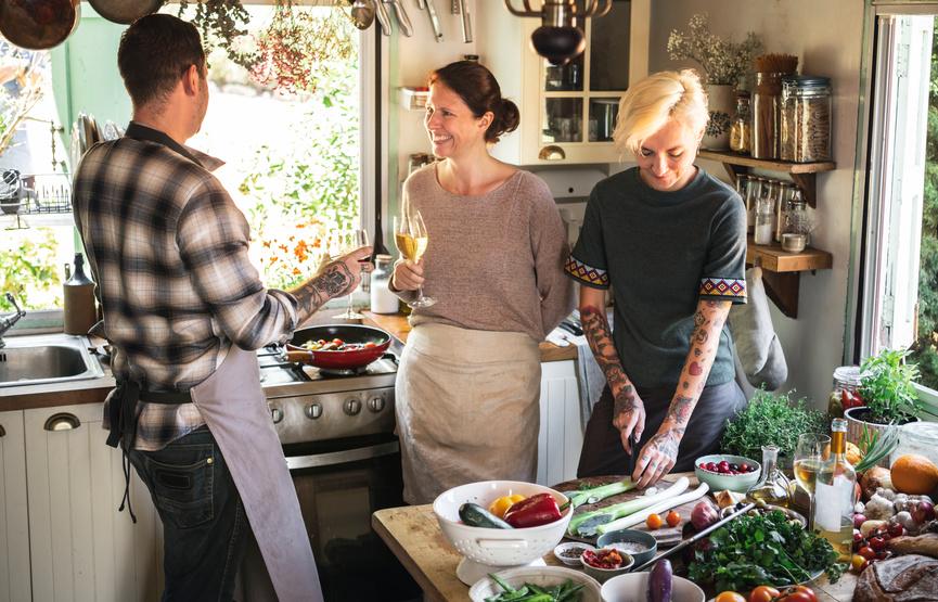 Kochen mit Freunden französischer Küchenmesser